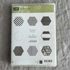 NWOT Stampin’ Up! Six-Sided Sampler Clear Mount Stamp Set